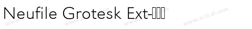 Neufile Grotesk Ext字体转换